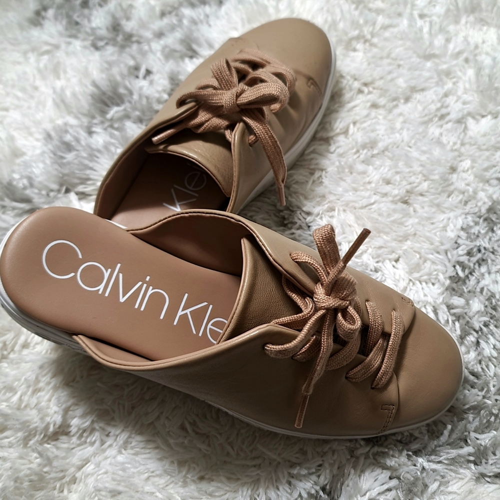 Calvin Klein Jackay Platform Shoes in Nude Size 7.5 - Picture 3 of 8